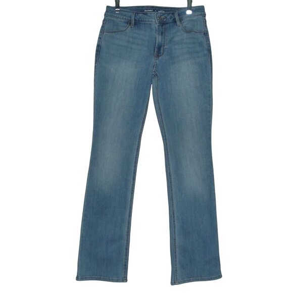 Old Navy Jeans Womens Size 4 x 32" Mid Rise Boot Cut blue light medium wash - Picture 1 of 8